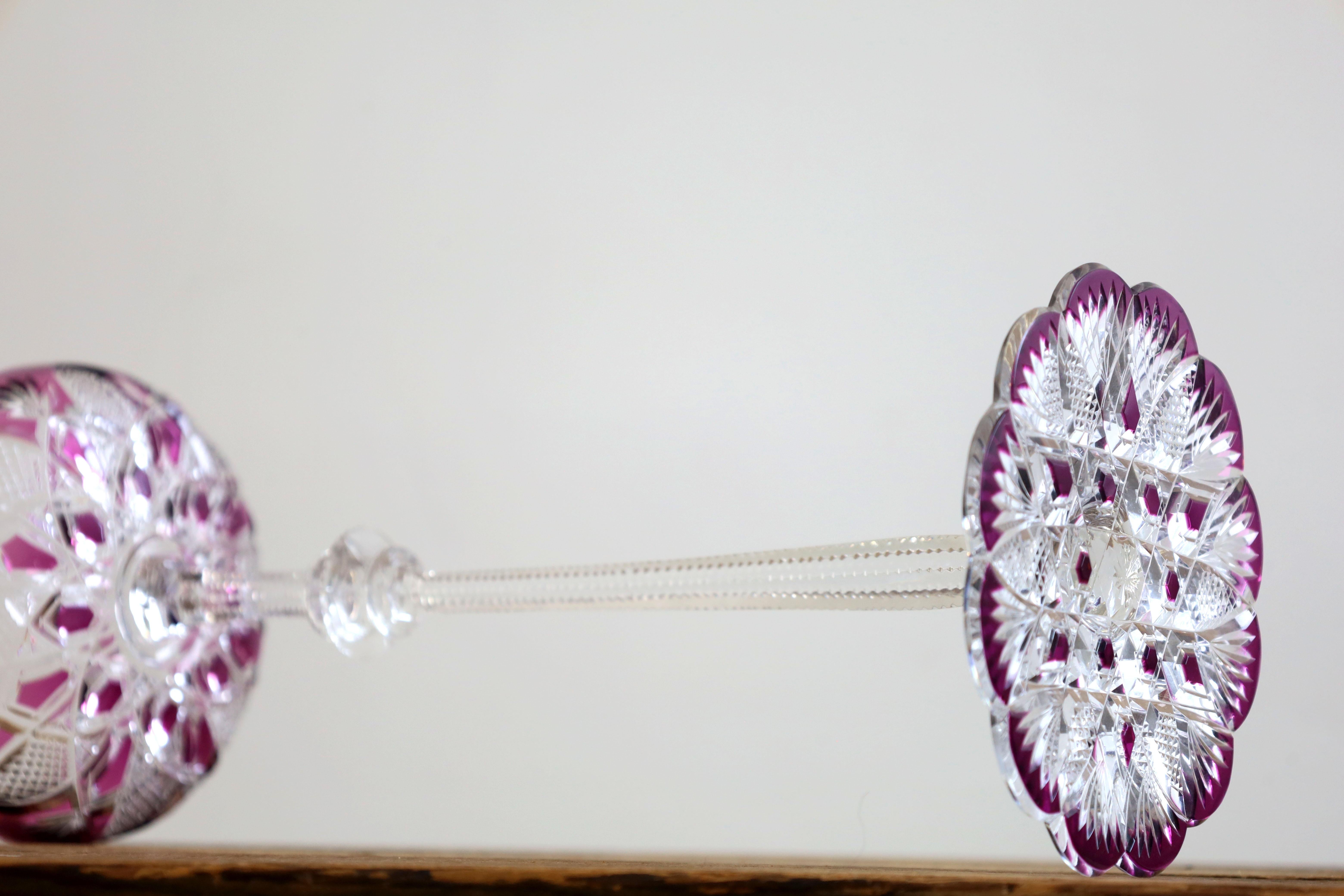 Ensemble de 4 coupes à champagne Baccarat Tsar Bon état - En vente à Mérida, YU