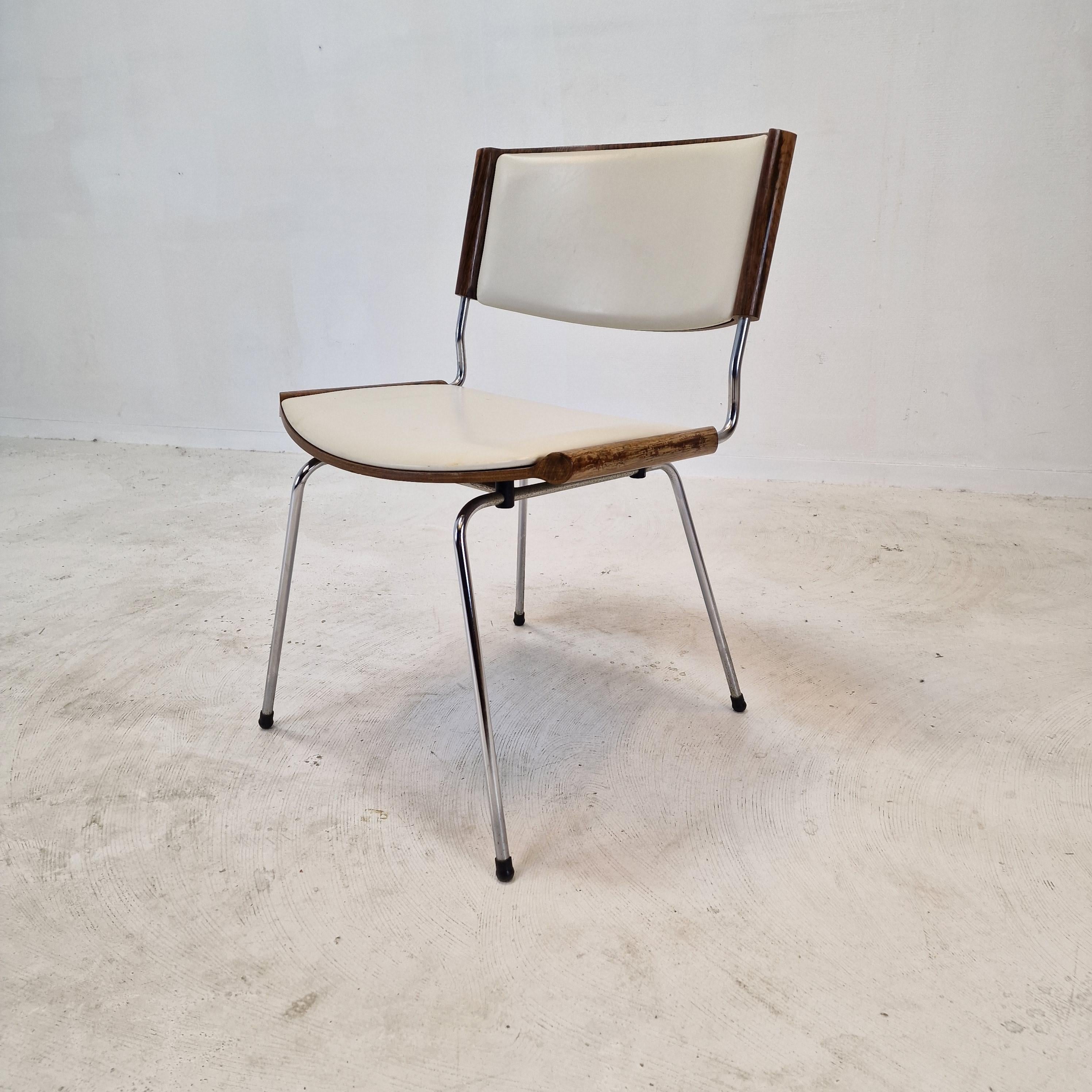 Satz von 4 „Badminton“-Esszimmerstühlen von Nanna Ditzel für Kolds Savvaerk, 1960''s (Metall) im Angebot