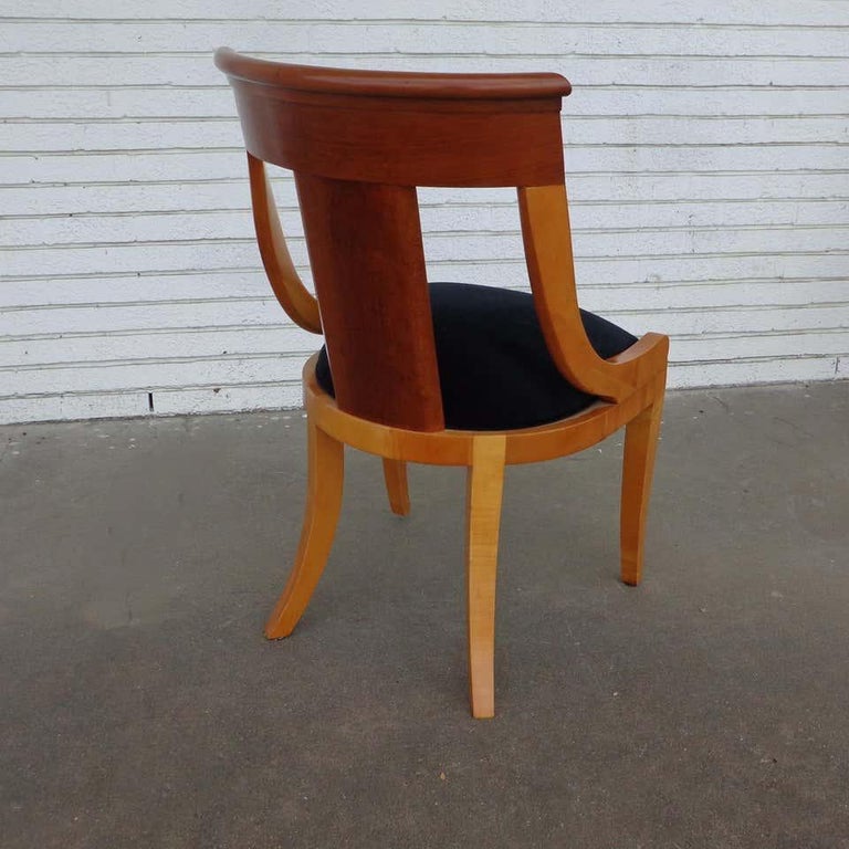 Set of 4 Baker Furniture Regency Dining Chairs For Sale at 1stDibs