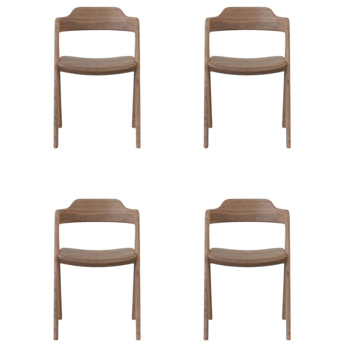 Set of 4 Balance Chairs by Sebastián Angeles For Sale