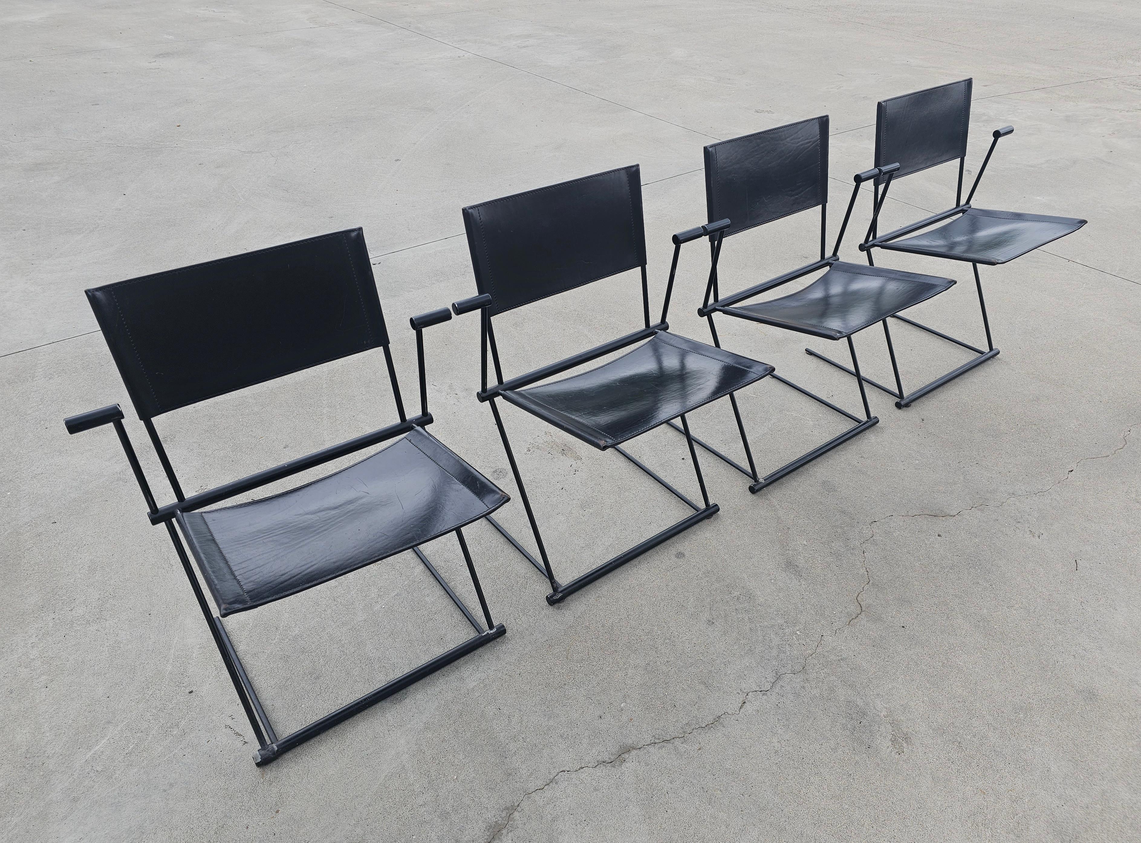 Post-Modern Set of 4 Ballerina Dining Chairs by Herbert Ohl for Matteo Grassi, Italy 1990s For Sale
