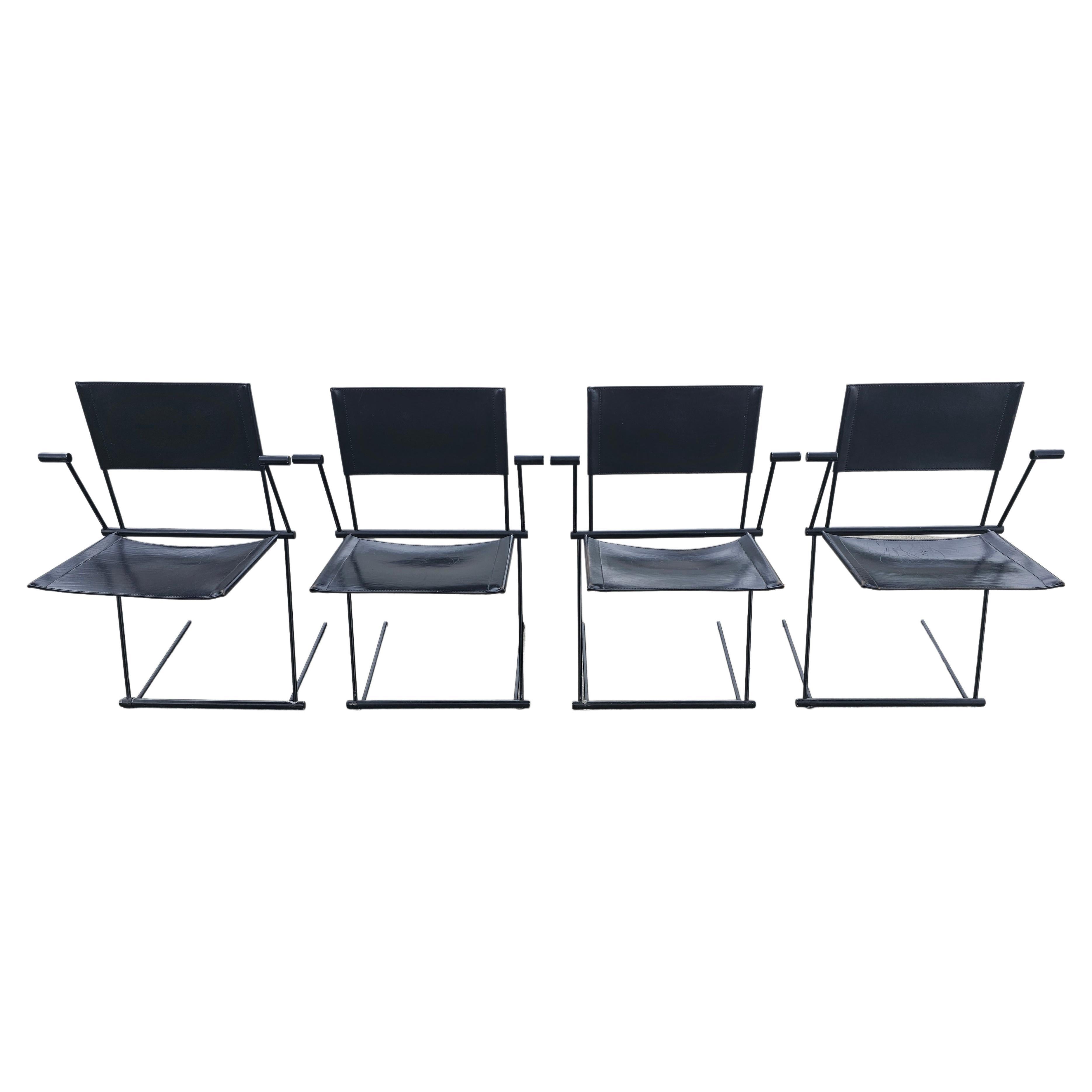 Set of 4 Ballerina Dining Chairs by Herbert Ohl for Matteo Grassi, Italy 1990s