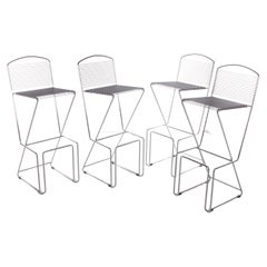 Set of 4 Bar Stools by Till Behrens by Schlubach, 1980