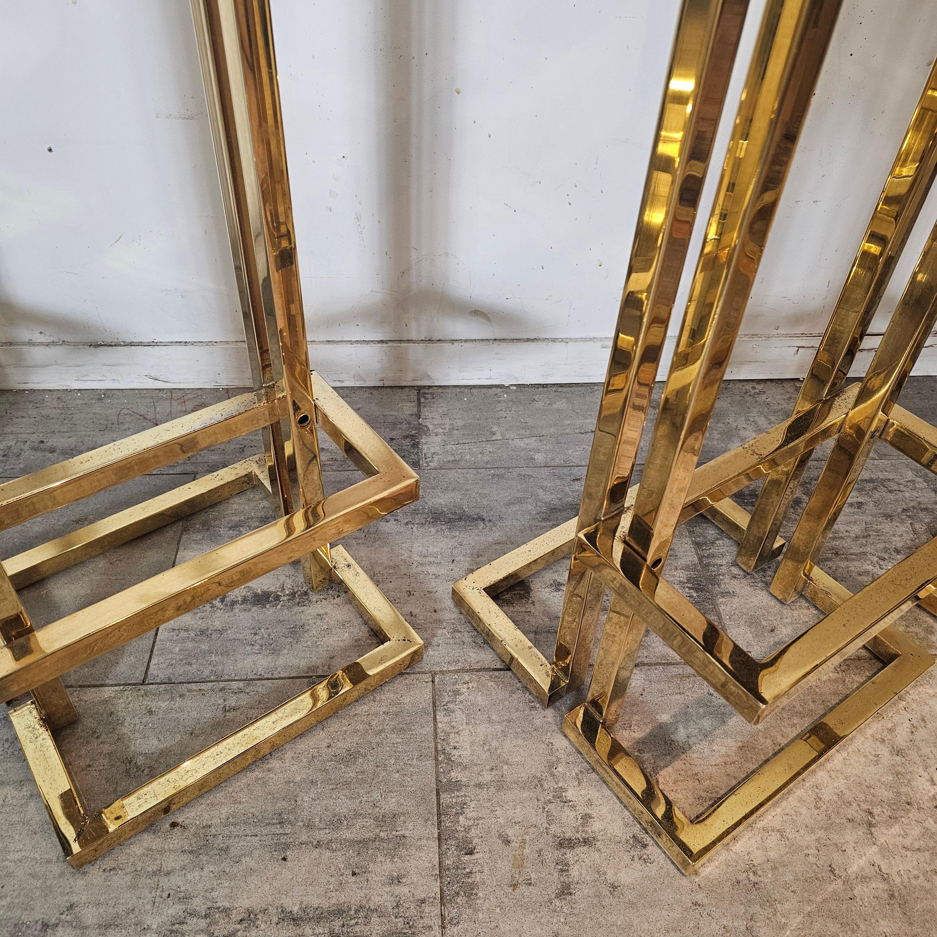 Set of 4 Bar Stools in the Style of 