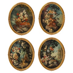 Set of 4 Baroque Oil Paintings