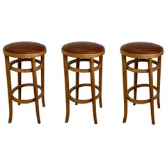 Vintage Set of 4 Barstools by Thonet