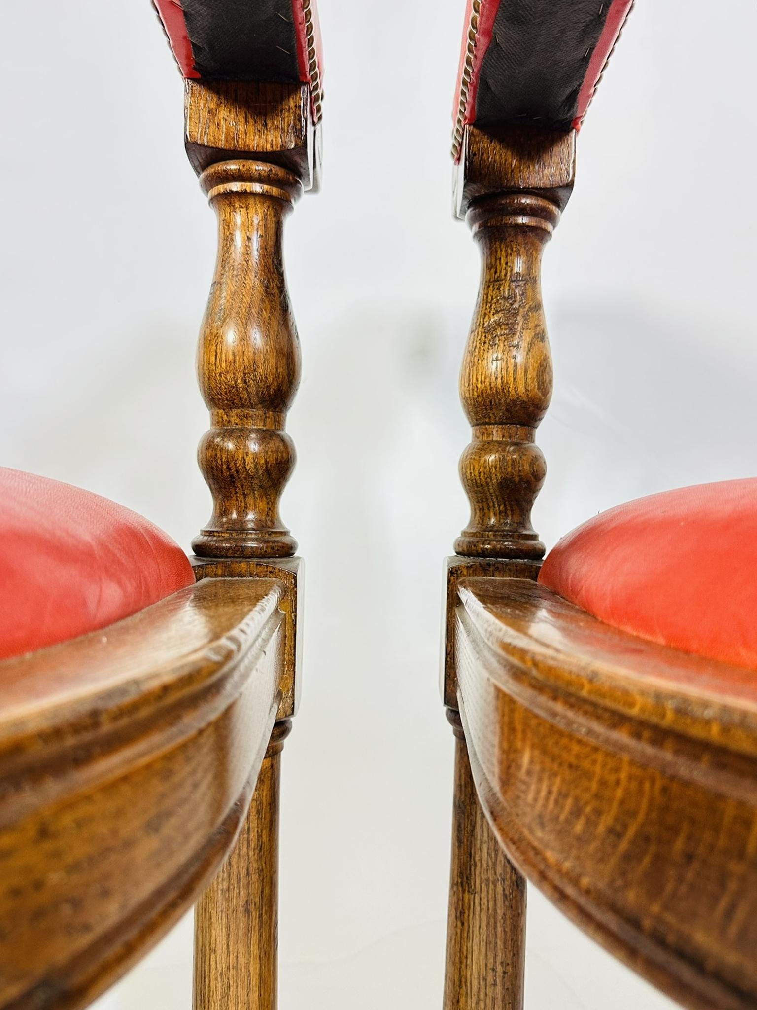 Set of 4 Barstools With Leather Upholstery by Minton-Spidell 6