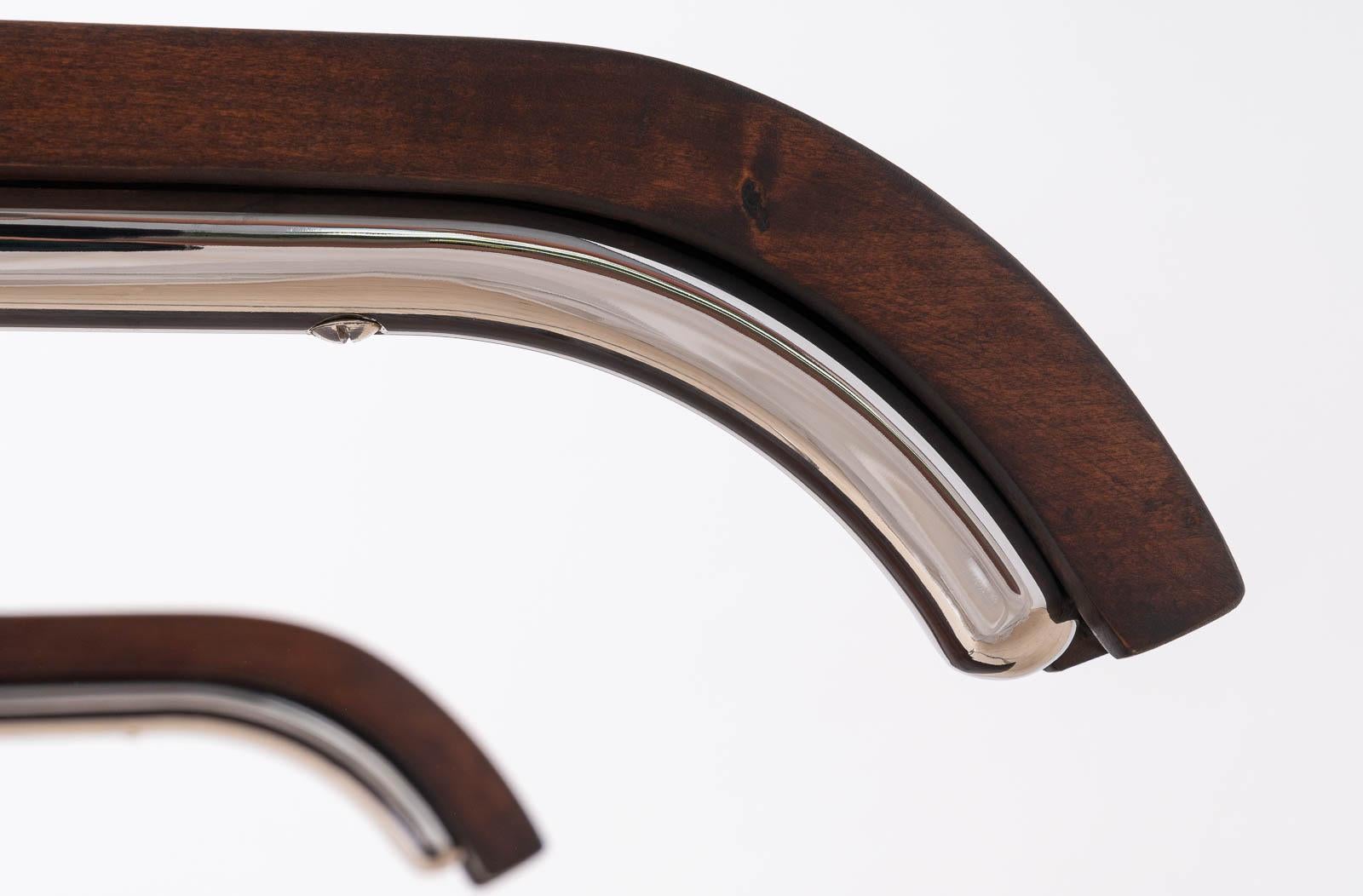 Set of 4 Bauhaus Dining Chairs, designed by Mart Stam, Tubular Steel Base, 1930s For Sale 6