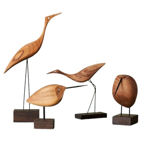 Set of 4 Beak Birds Sculptures by Warm Nordic