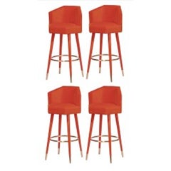 Set of 4 Beelicious Bar Stools, Royal Stranger