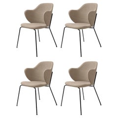 Set of 4 Beige Fiord Lassen Chairs by Lassen