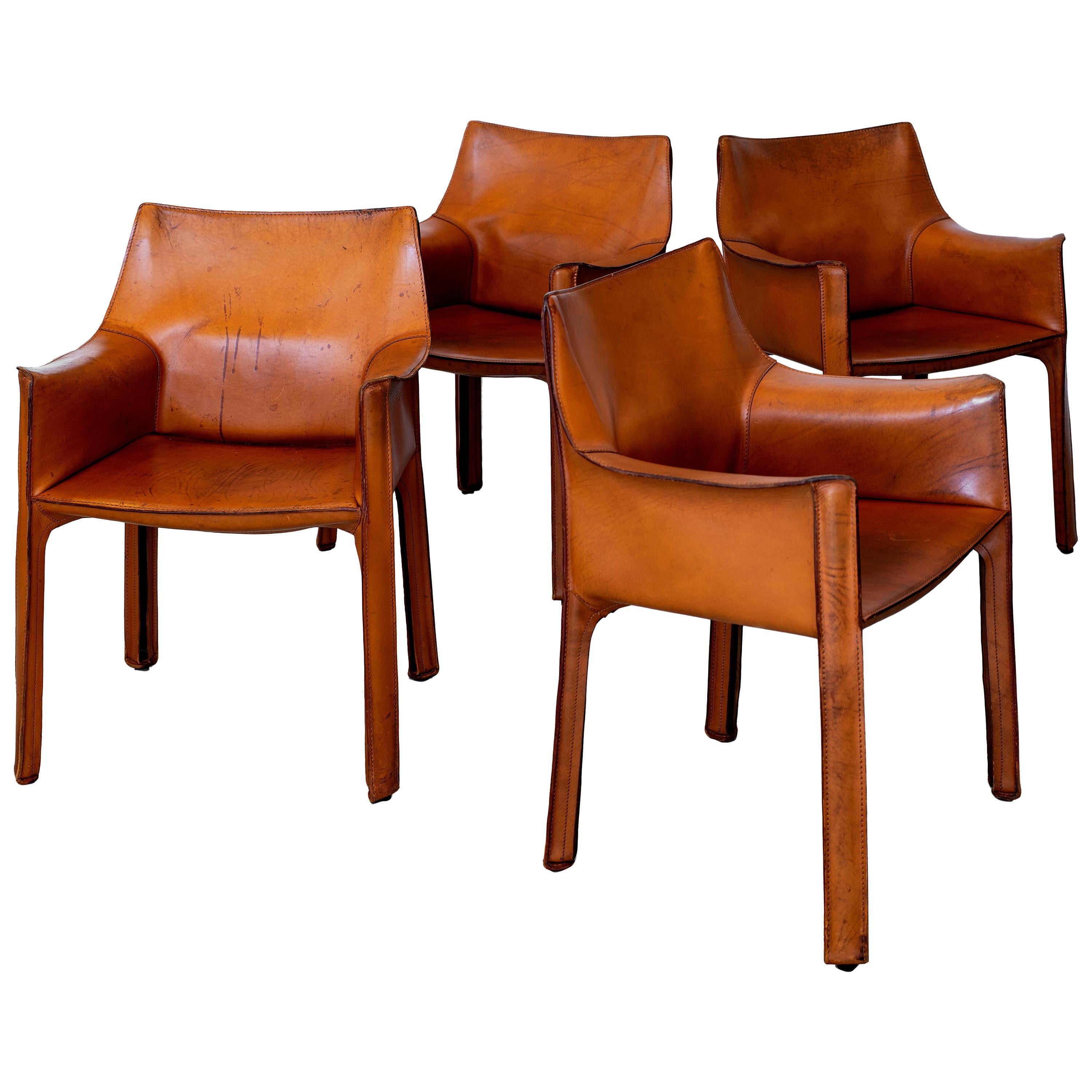 Set of 4 Bellini "Cab" Chairs