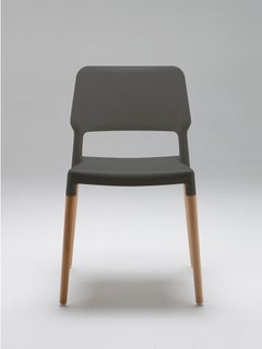 Set of 4 Dark Grey Beechwood Belloch Dining Chair by Lagranja Design