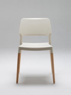 Set of 4 White Belloch Beechwood Dining Chairs by Lagranja Design