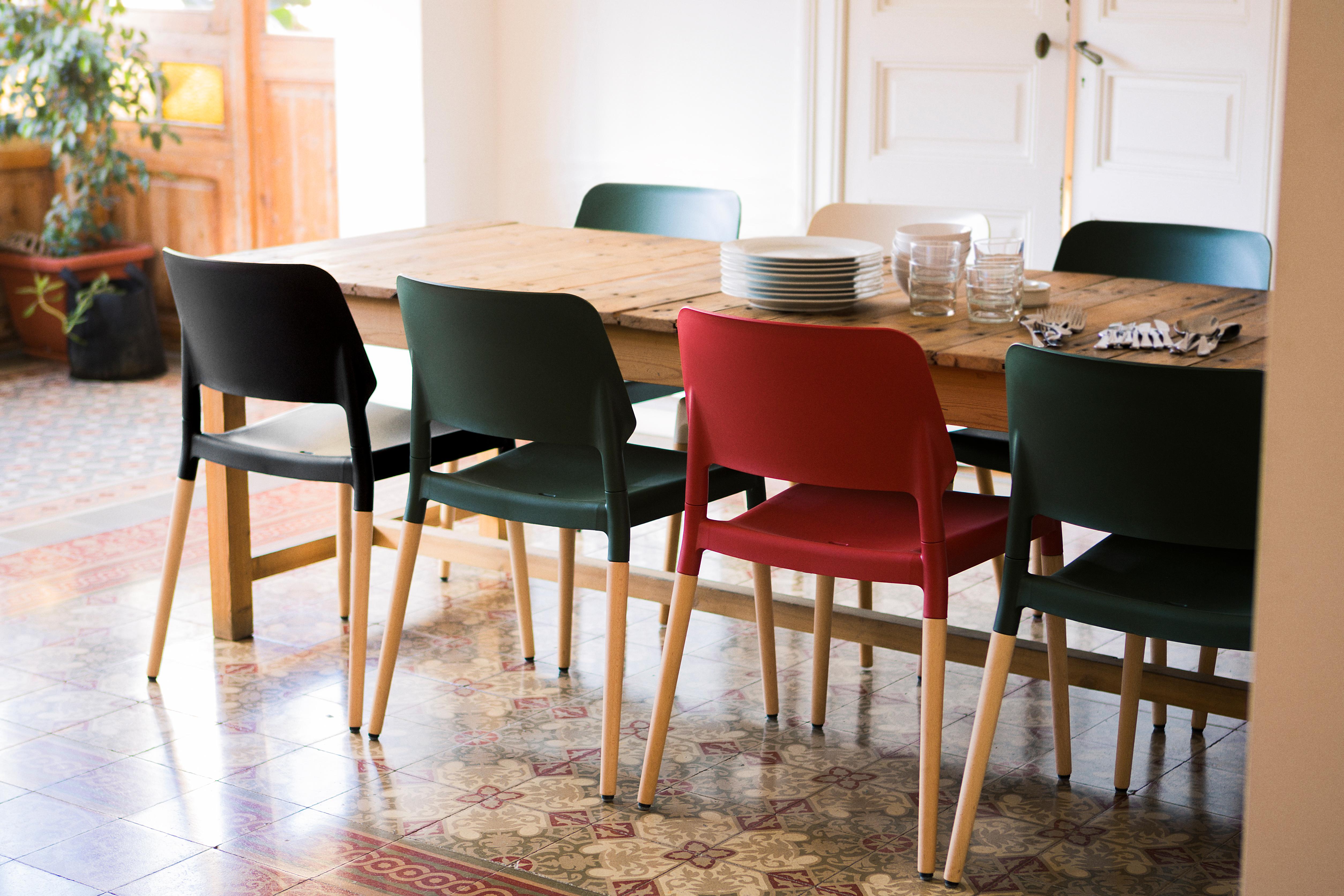 Fiberglass Set of 4 Belloch Dining Chair by Lagranja Design