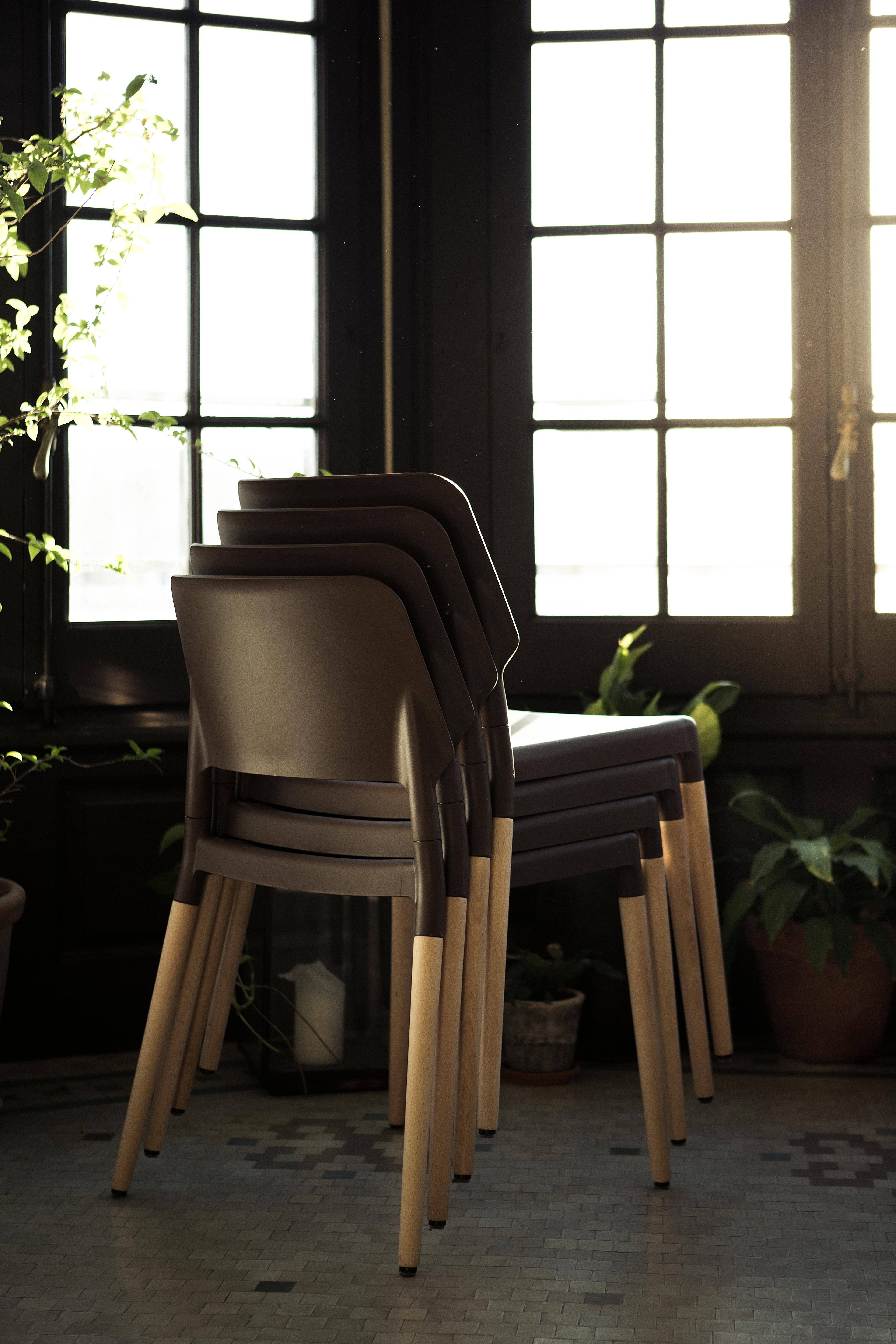 Fiberglass Set of 4 Belloch Dining Chair by Lagranja Design