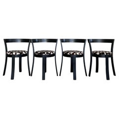 Ensemble de 4 chaises en bois courbé
