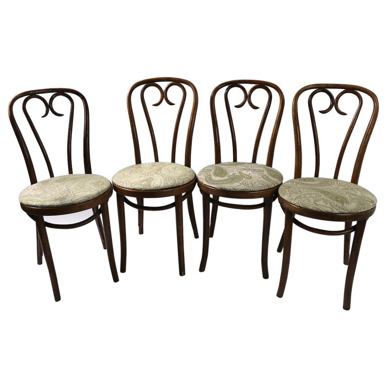 Set of 2 Bentwood Cafe Chairs Attributed to Thonet For Sale at 1stDibs | bentwood  bistro chairs, cafe chairs for sale, vintage bentwood cafe chairs