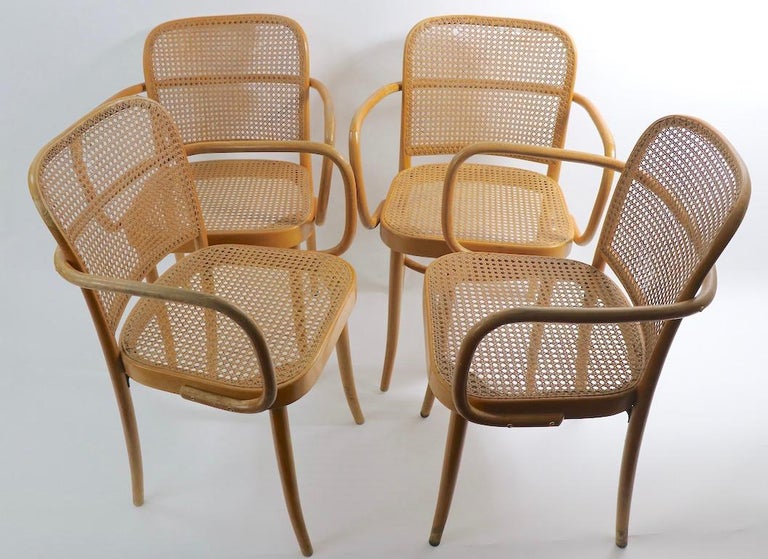 Set of 4 Bentwood Chairs Made in Czechoslovakia after at 1stDibs