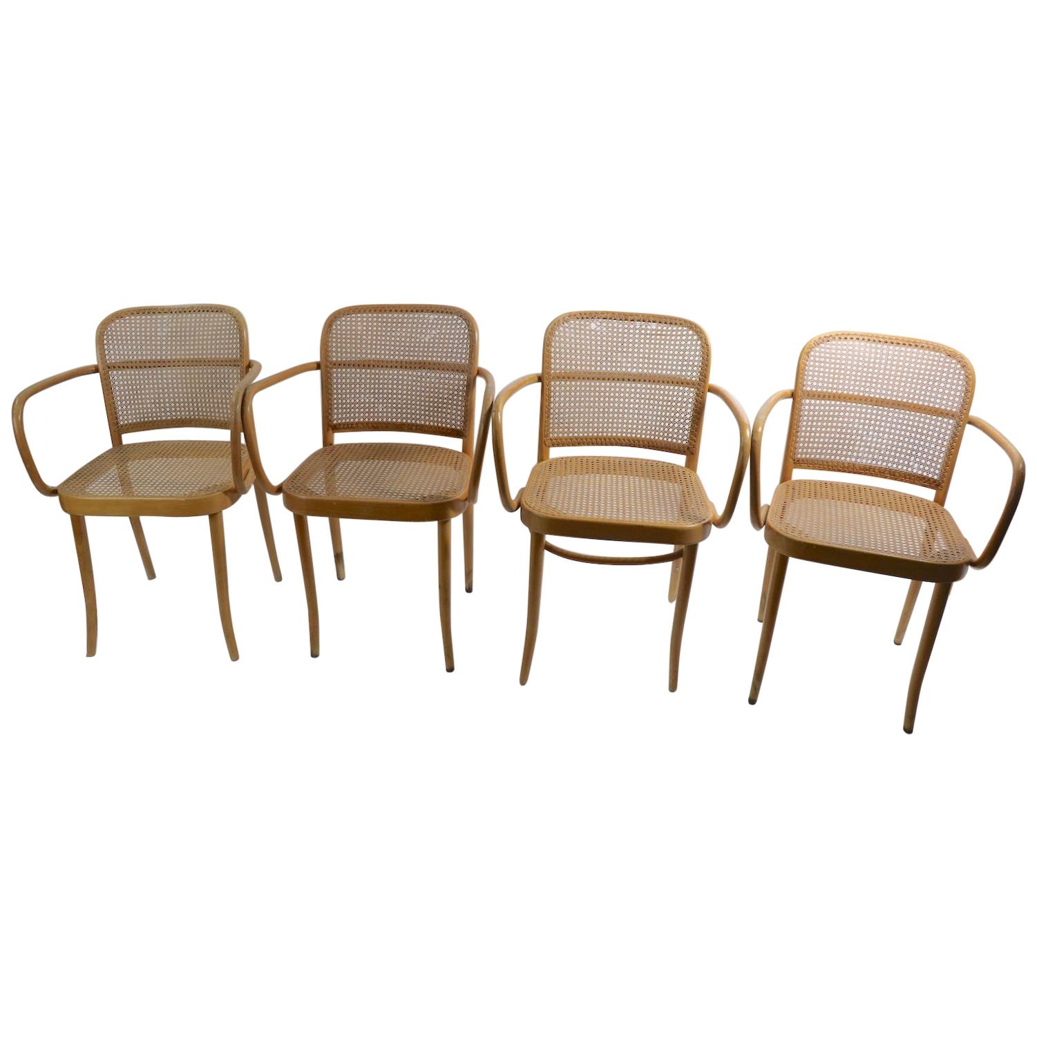 Set of 4 Bentwood Chairs Made in Czechoslovakia after at 1stDibs