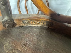 Set of 4 Bentwood Dining Chairs EMBOSSED SEATS Made in Austria by Thonet