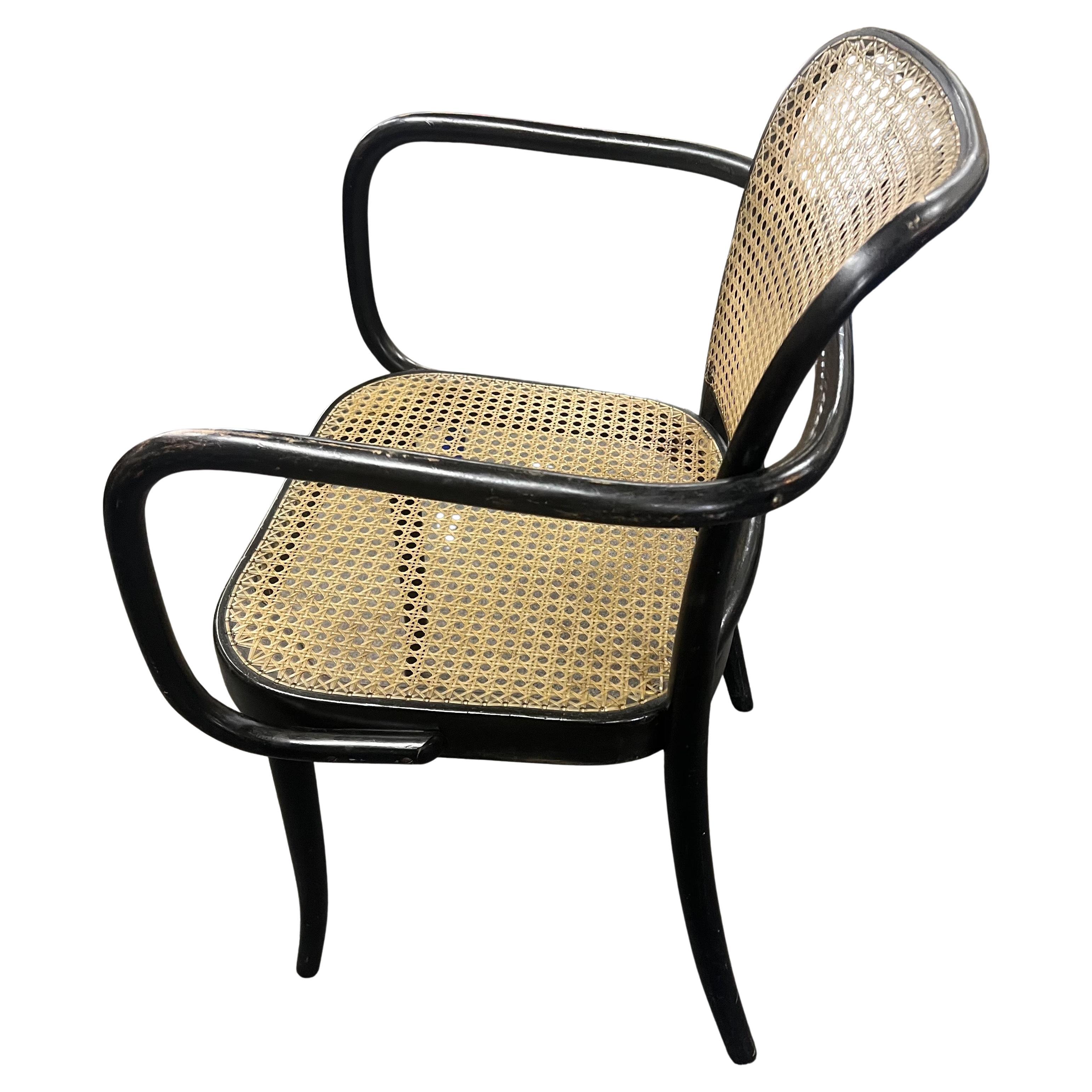 Bauhaus Rare Set of 4 Bentwood Prague Model 811 Armchairs by Josef Hoffmann for Stendig in vendita