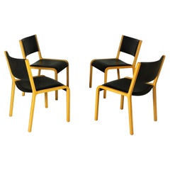Vintage Set of 4 Bentwood Side Chairs by Wilhelm Ritz for Wilkhahn, 1960s