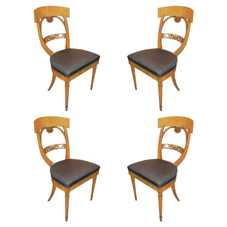 Set of 4 Biedermeier Chairs