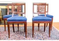 Set Of 4 Biedermeier Style Dining Chairs