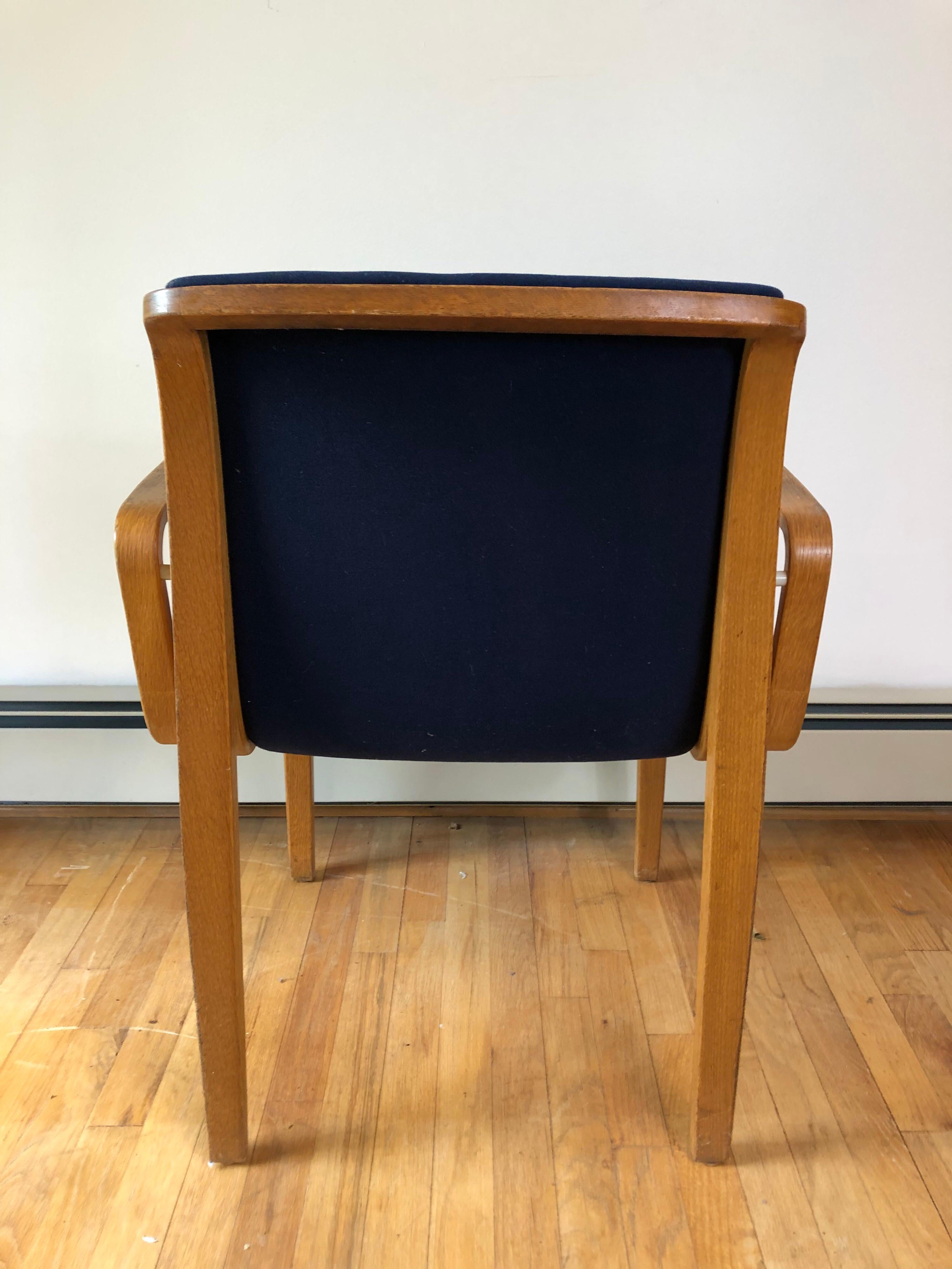 20th Century Set of 4 Bill Stephens for Knoll Armchairs