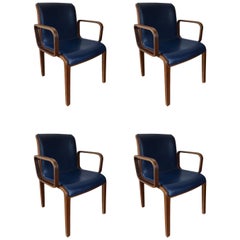 Set of 4 Bill Stephens for Knoll Armchairs