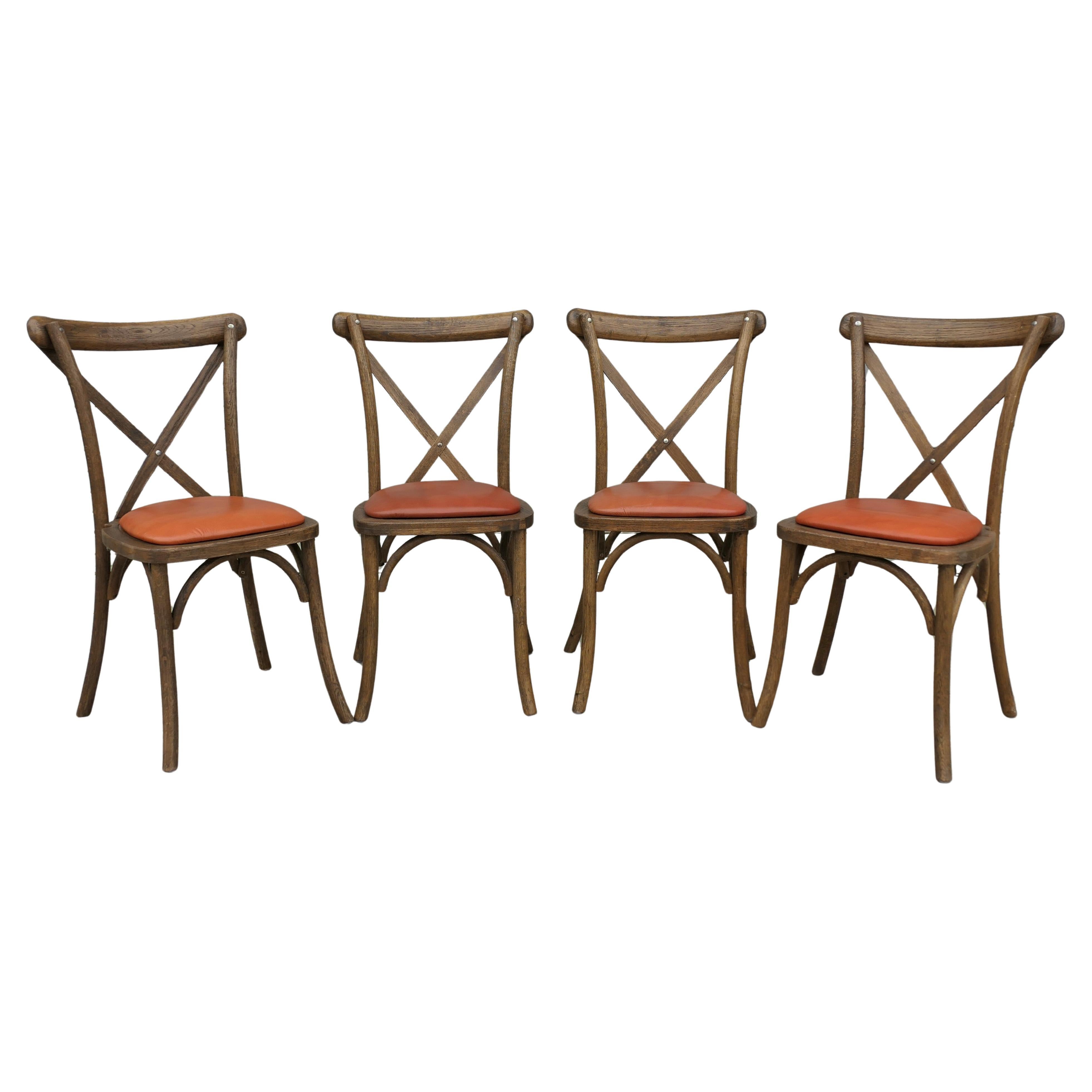 Set of 4 Bistro Bentwood Style Chairs