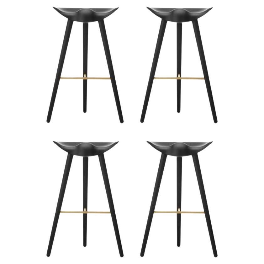 Set of 3 Vintage Brass Bar Stools by Shelby WIlliams at 1stDibs