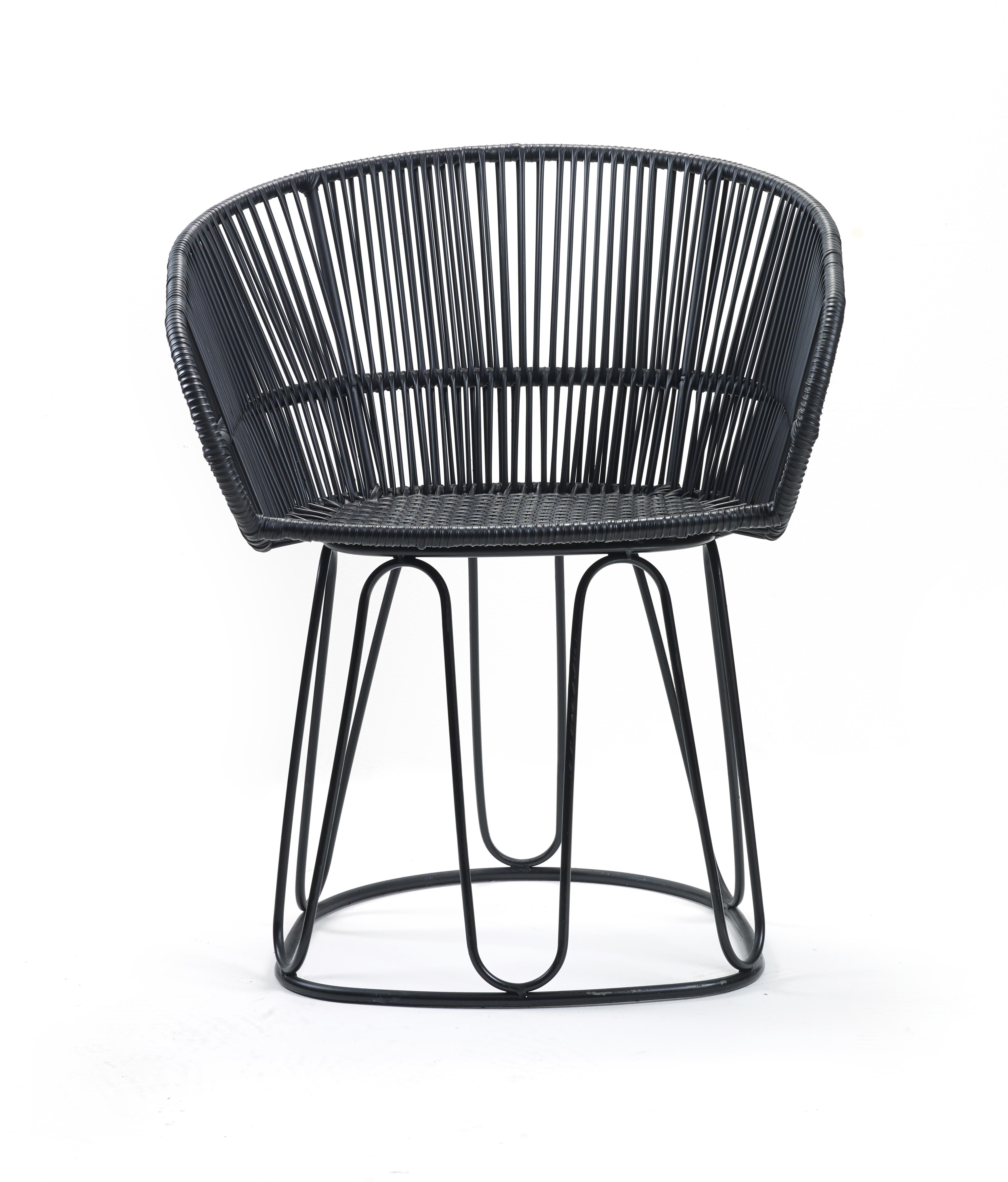 Modern Set of 4 Black Circo Dining Chair by Sebastian Herkner For Sale