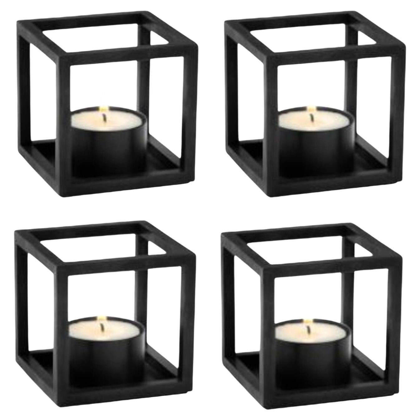 Lux set of 3 square candle holders by Hervé Langlais at 1stDibs