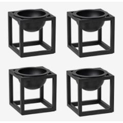 Set di 4 mini ciotole Kubus nere di By Lassen