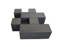 Set of 4 Black Modular Tables "Gli Scacchi" by M. Bellini for C&B Italia, '71