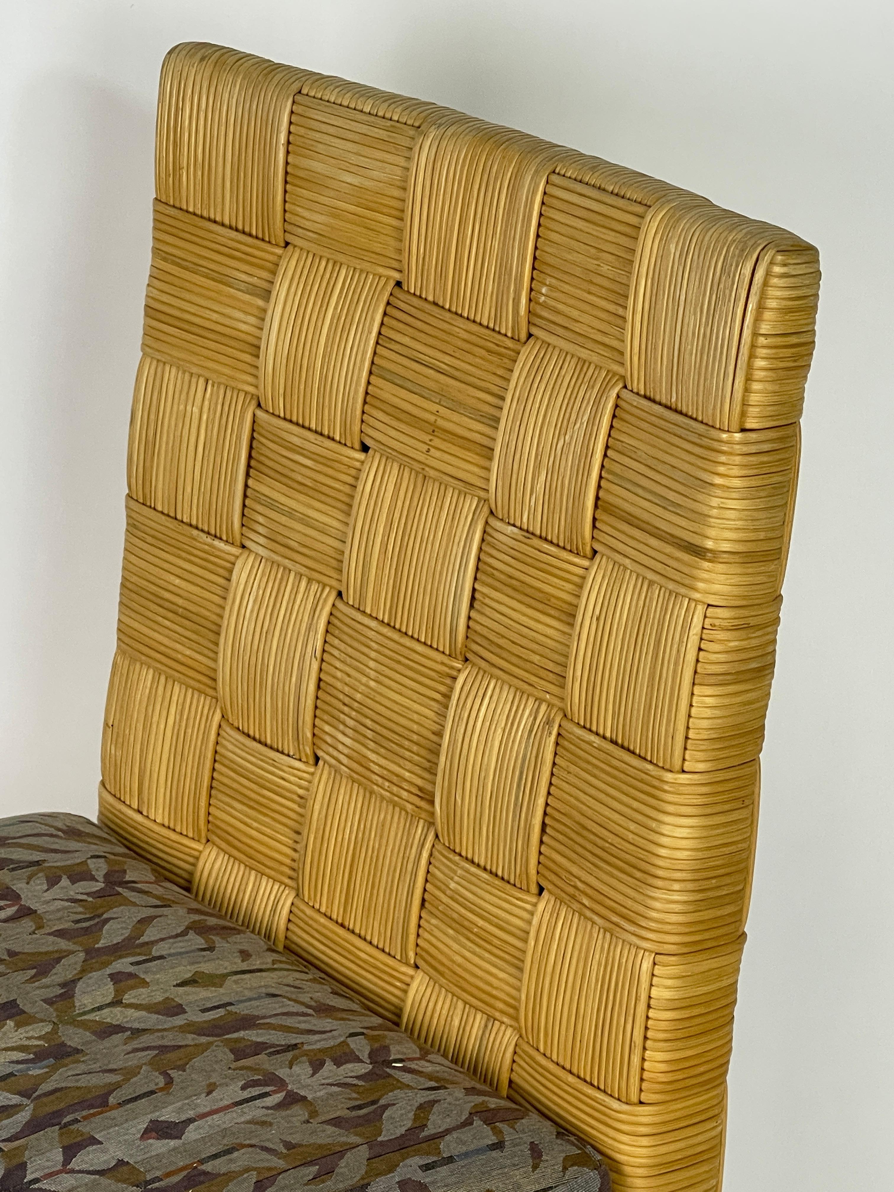 Set of 4 Block Island Wicker Dining Chairs by John Hutton for Donghia 7