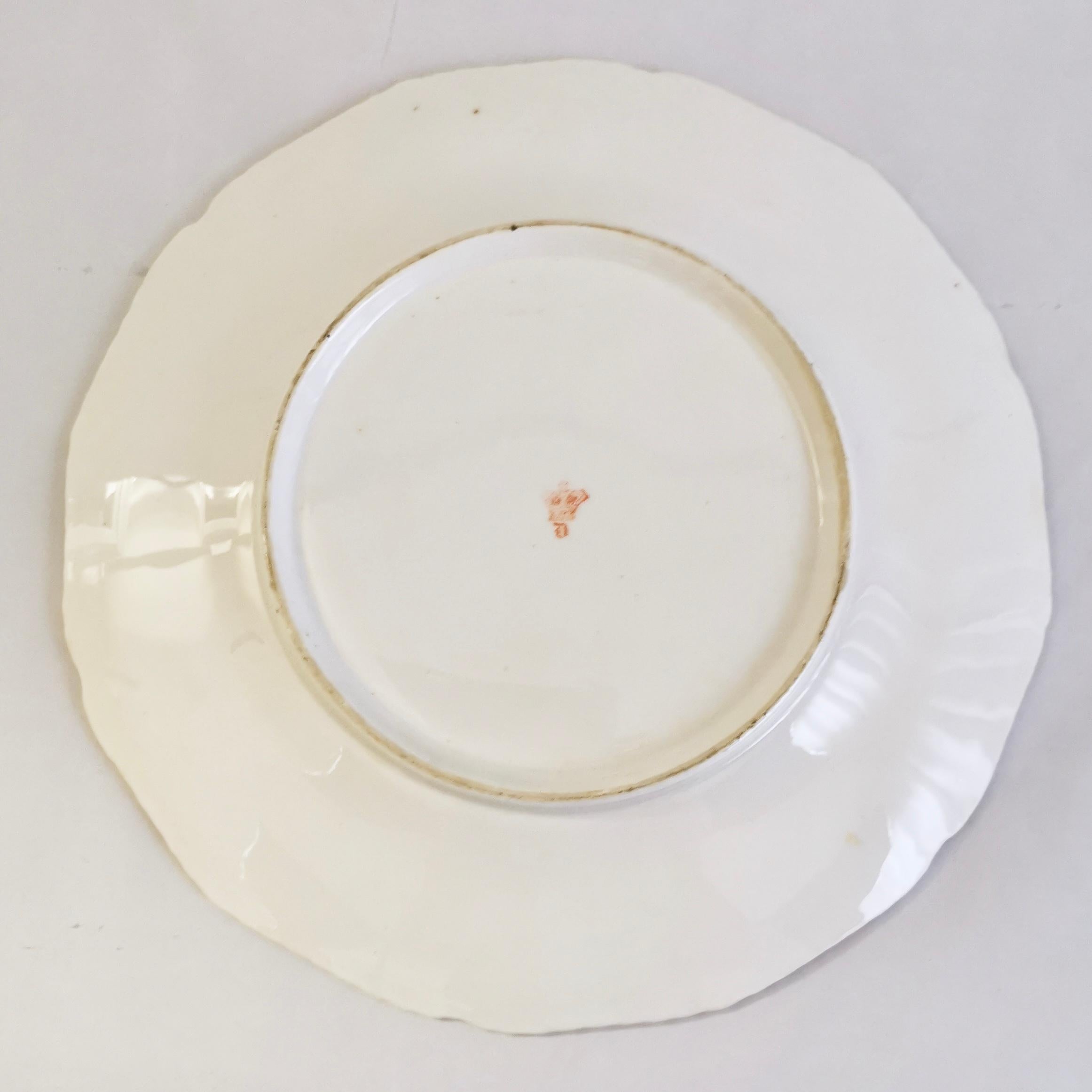 Set of 4 Bloor Derby Dinner Plates, 1825-1830 7