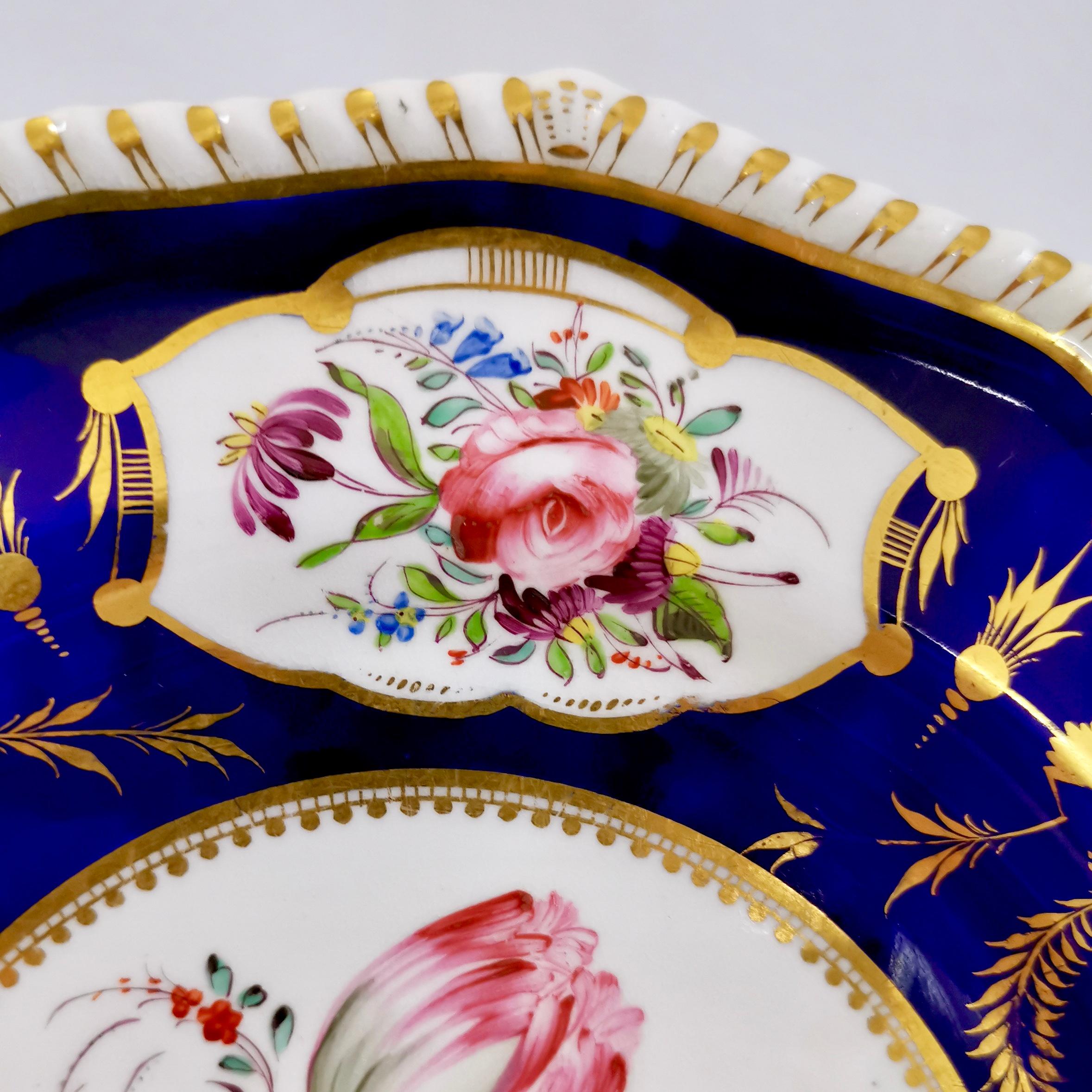 Set of 4 Bloor Derby Dinner Plates, 1825-1830 1