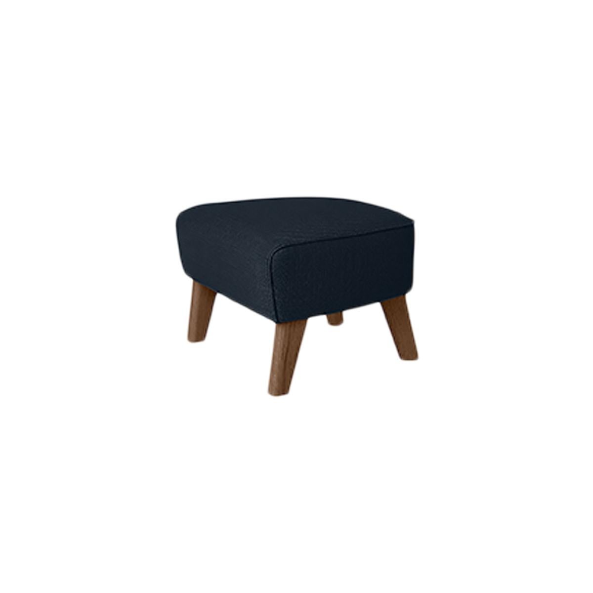 4er Set aus blauer, geräucherter Eiche Raf Simons Vidar 3 My Own Chair Fußhocker by Lassen (Postmoderne) im Angebot