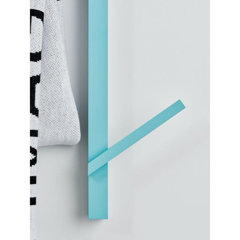 Set of 4, Blue Valet Coat Hanger & Grey Piazzetta Shelves by Atelier Ferraro For Sale 13