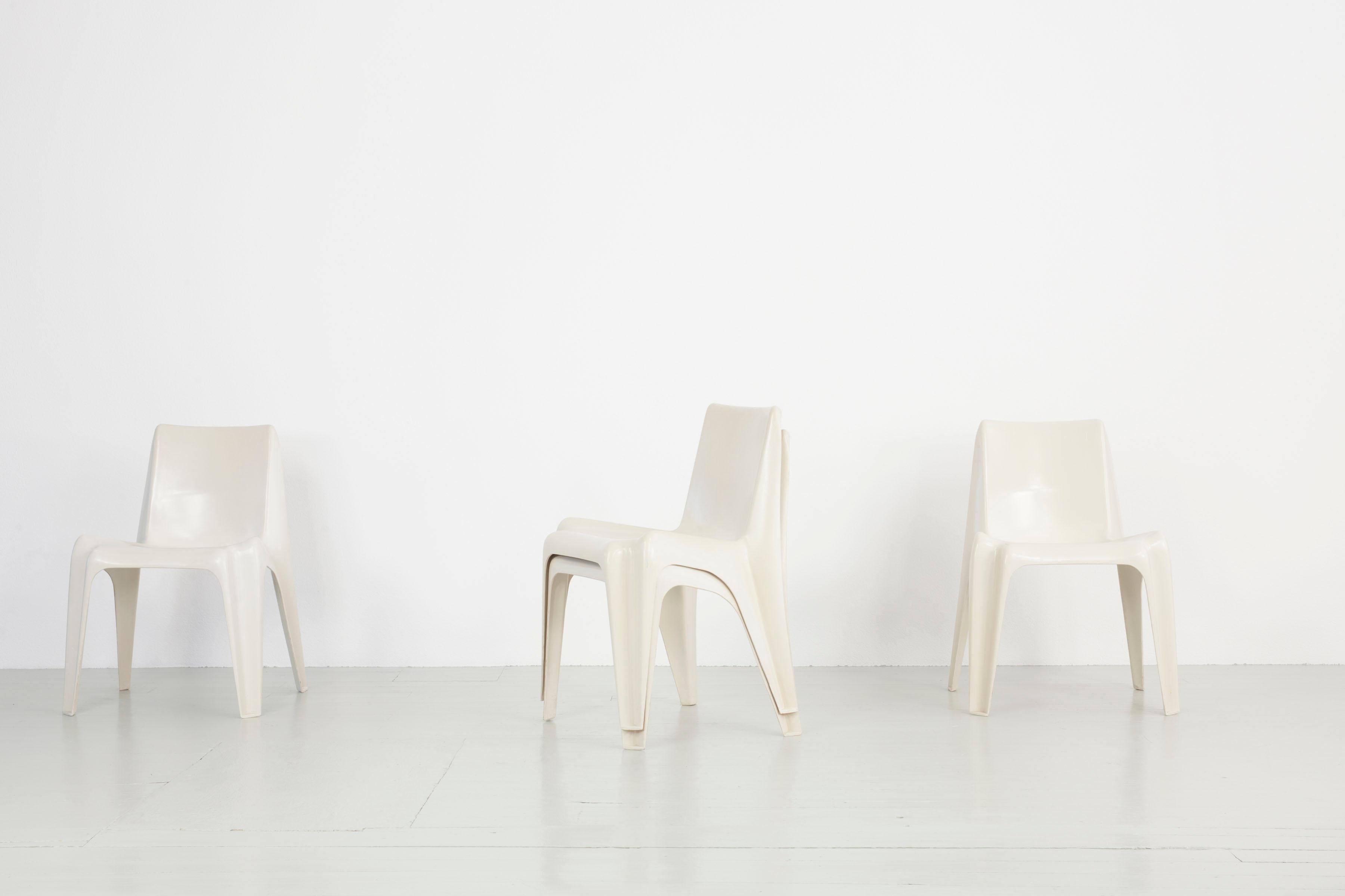 Set of 4 Bofinger-Monoblok Chairs 'BA 1171' – Design Helmut Bätzner, Germany 60s For Sale 5