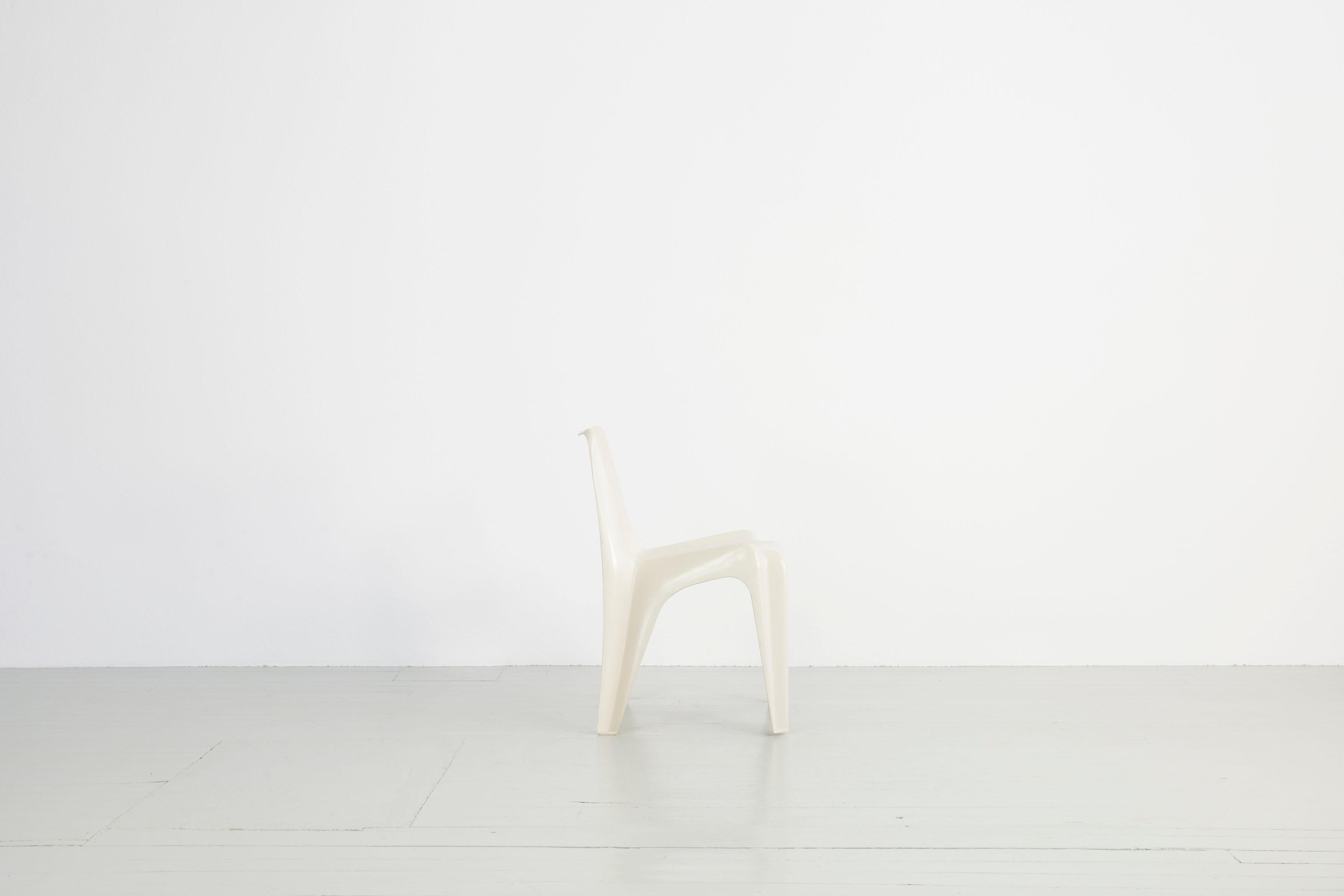 Mid-Century Modern Set of 4 Bofinger-Monoblok Chairs 'BA 1171' – Design Helmut Bätzner, Germany 60s For Sale