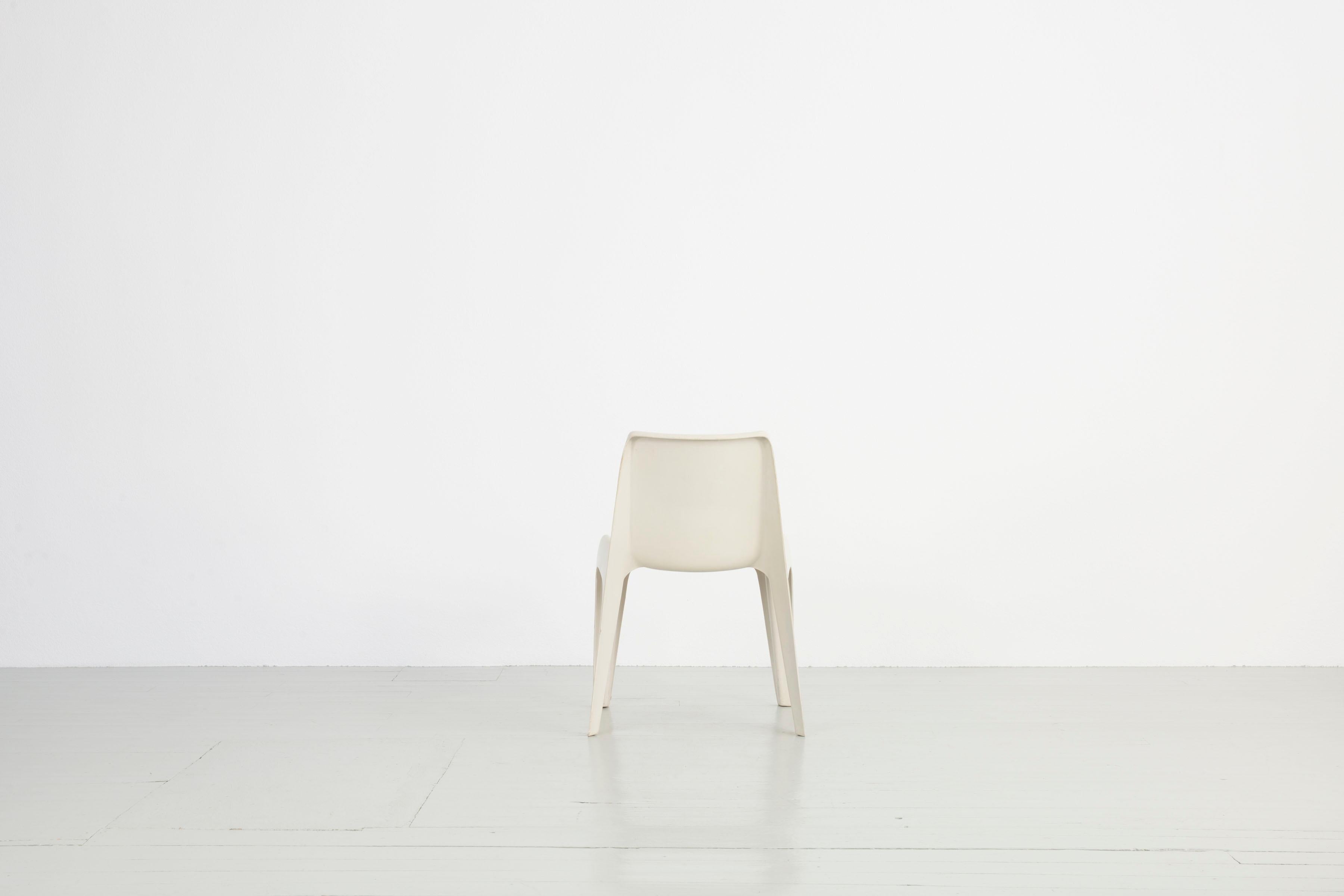 Fiberglass Set of 4 Bofinger-Monoblok Chairs 'BA 1171' – Design Helmut Bätzner, Germany 60s For Sale
