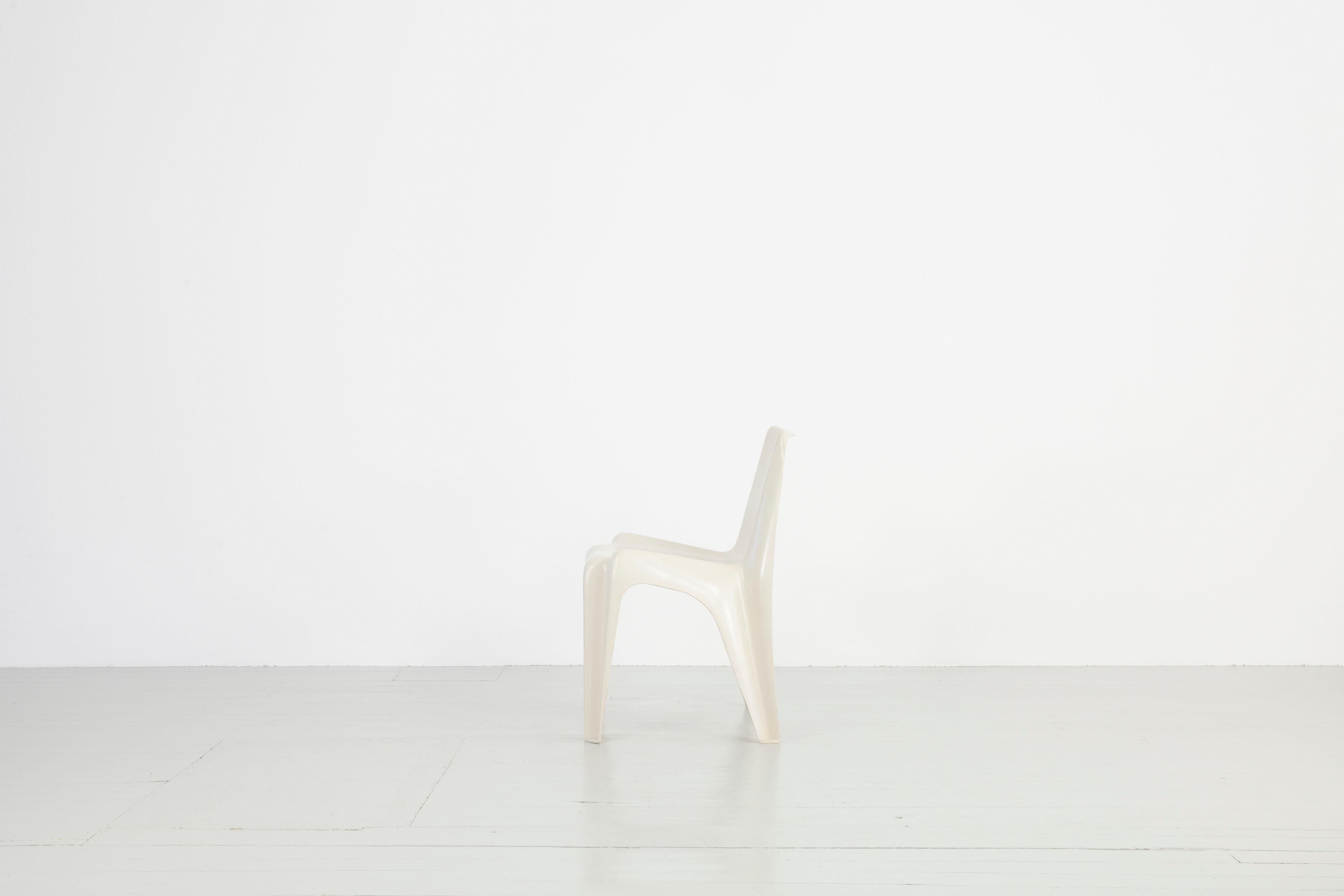 Set of 4 Bofinger-Monoblok Chairs 'BA 1171' – Design Helmut Bätzner, Germany 60s For Sale 2