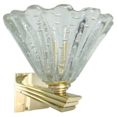 Set of 4 Bollicine Cups Sconces by Barovier e Toso