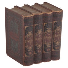 Antique Set of 4 Books by German Poet Friedrich von Schiller