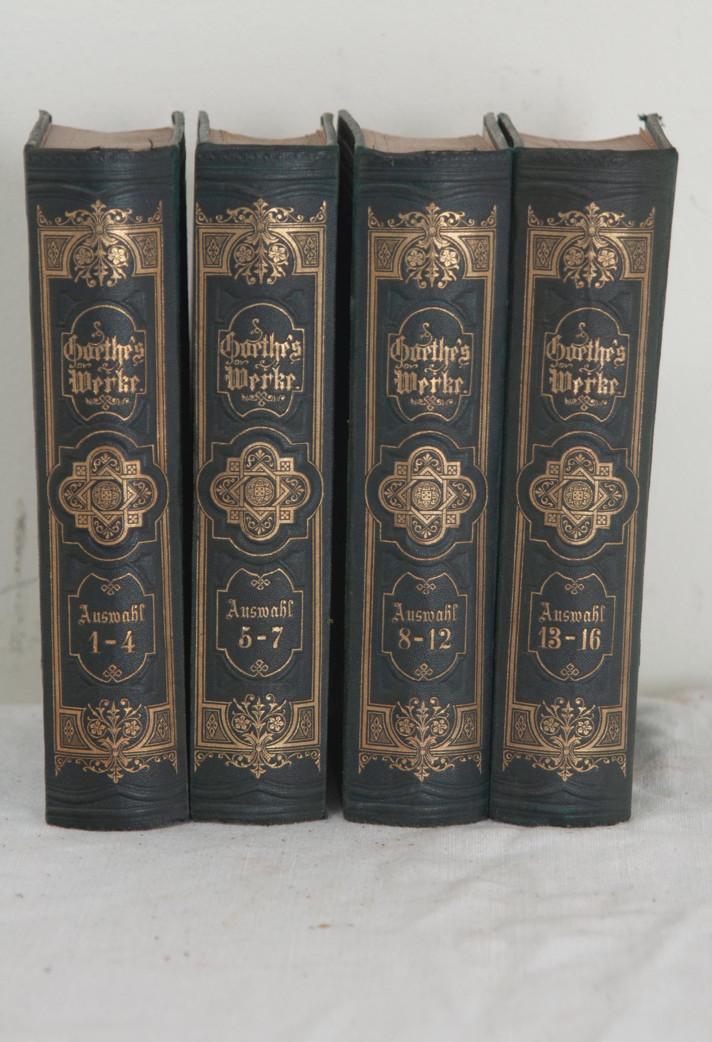 Other Set of 4 Books by German Poet Johann Wolfgang Von Goethe For Sale