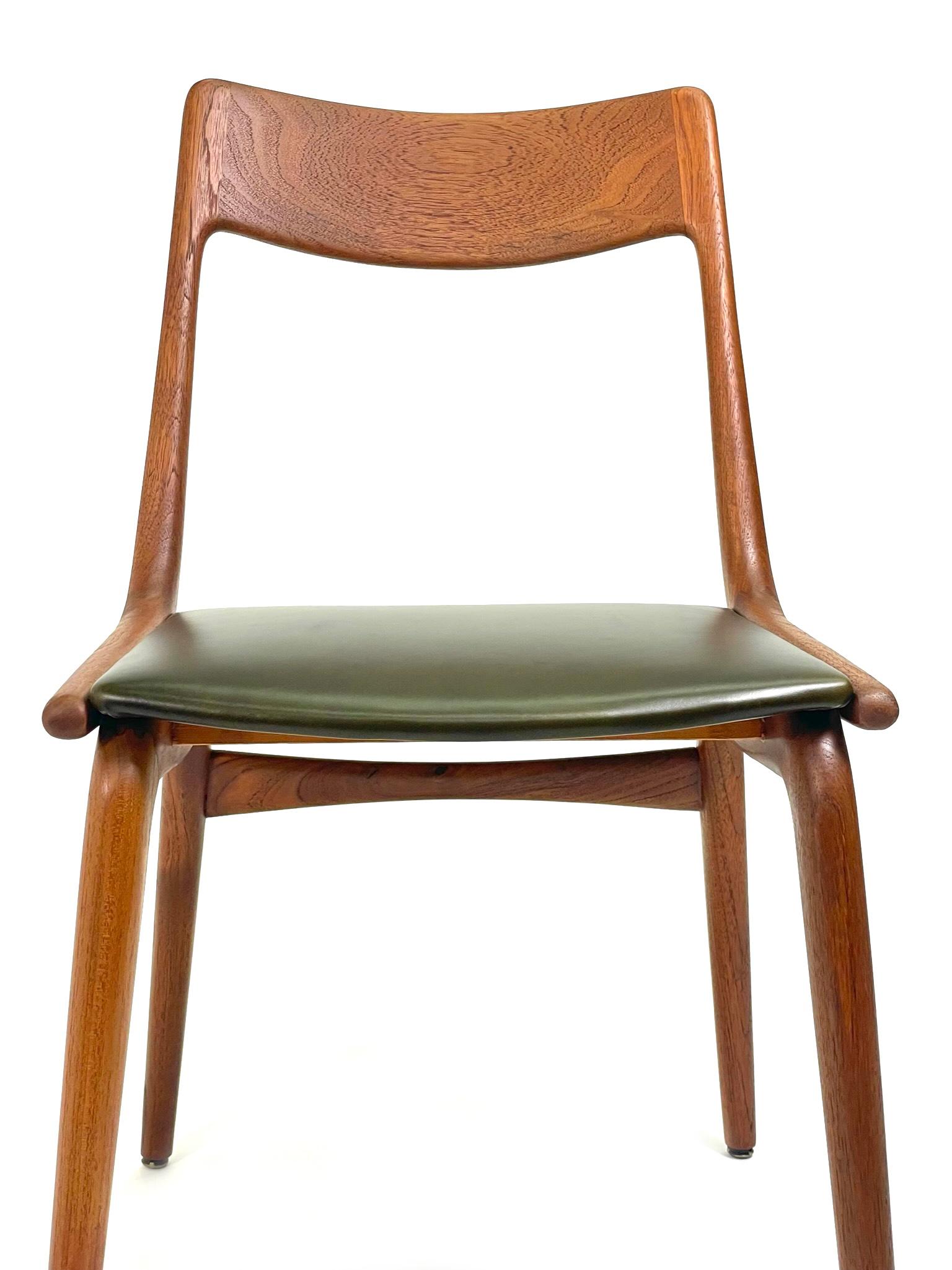 Set of 4 Boomerang Dining Chairs by Alfred Christensen for Slagelse Møbelværk in 1